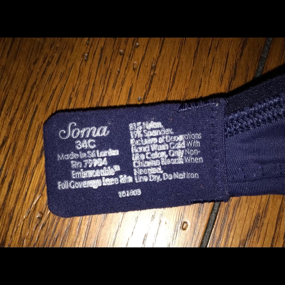 Soma Embraceable full coverage bra 34C